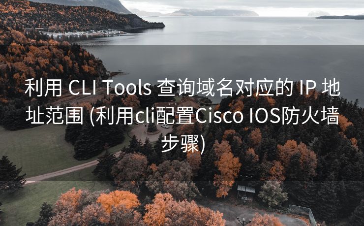 利用 CLI Tools 查询域名对应的 IP 地址范围 (利用cli配置Cisco IOS防火墙步骤)