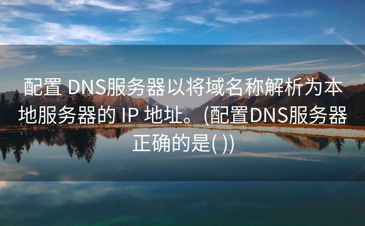 配置 DNS服务器以将域名称解析为本地服务器的 IP 地址。(配置DNS服务器正确的是( ))