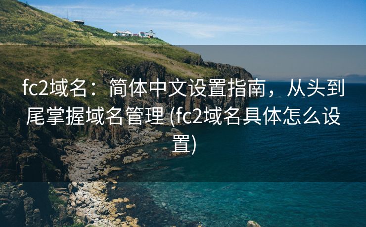 fc2域名：简体中文设置指南，从头到尾掌握域名管理 (fc2域名具体怎么设置)